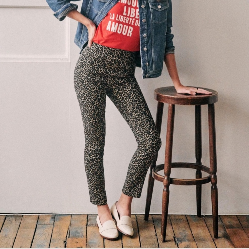 Sézane Leopard-Print Pant